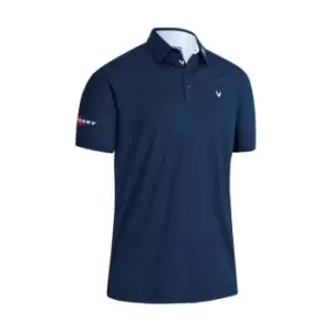 Image of Original Penguin Golf Block Polo Shirt Mens - Blue