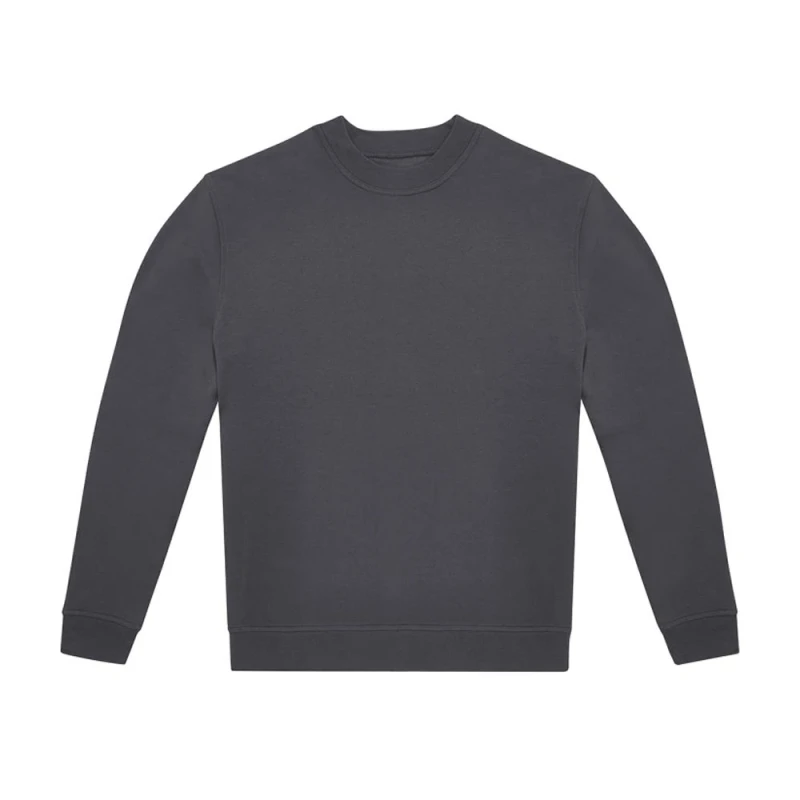 Image of B&C Mens ID.332 Crew Neck Sweatshirt in Dark Grey Size: XS Dark Grey Male XS