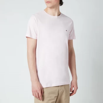 Image of Tommy Hilfiger Mens Stretch Slim Fit T-Shirt - Light Pink - M