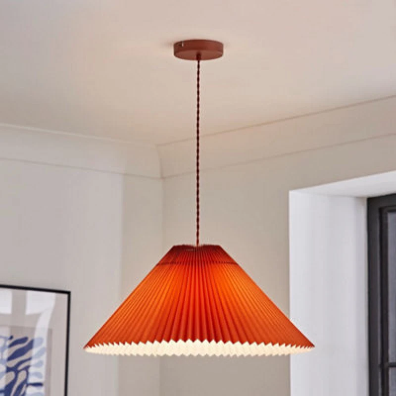 Image of Akira Pleated Shade Pendant Light