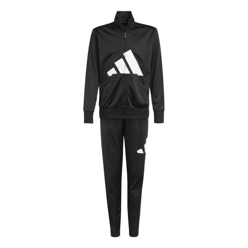 Image of adidas Linea Poly Tracksuit Juniors Black/White unisex 7-8 Years
