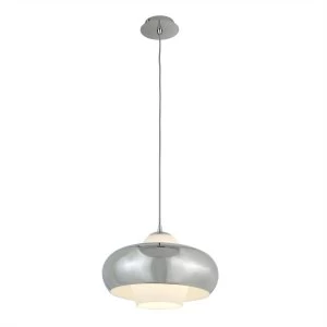 Image of 1 Light Pendant Chrome, White, E27