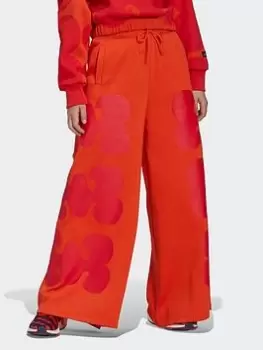 Image of adidas Marimekko Wide Leg Joggers, Purple Size M Women