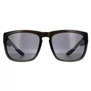Image of Square Black Crystal Smoke Sunglasses