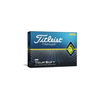 Image of Titleist Tour Soft Yellow Golf Balls - Doz