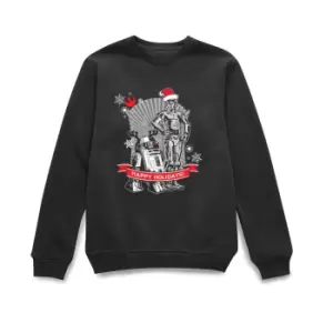 Image of Star Wars Holiday Friends Christmas Jumper - Black - 4XL