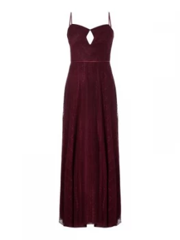 Image of Jill Jill Stuart sweetheart neck bardot midi dress Red