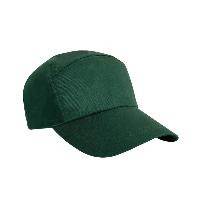 Image of Result Womens Advertising 7 Panel Baseball Cap in Bottle Green Bottle Green Female One Size