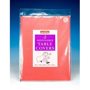Image of Caroline Square Paper Tablecovers 90cm Red