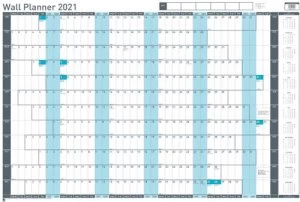 Image of Sasco Unmounted Wall Planner 2021 BX10