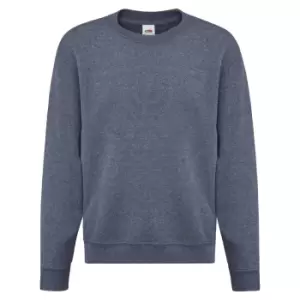 Image of Fruit Of The Loom Childrens Unisex Set In Sleeve Sweatshirt (7-8) (Heather Navy)