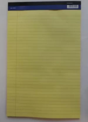 Image of ValueX Executive Pad HBnd A4 Perf 100 Page Yellow Paper (Pack 10)