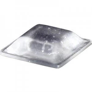 Image of Foot self adhesive square Transparent L x W x H 12.7 x 12.7 x 3.1 mm