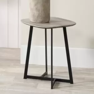 Image of Pacific Ukiah Side Table, Wood Effect Grey/Black