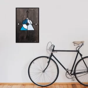 Image of Pyramid 1 Multicolor Decorative Wooden Wall Accessory