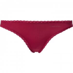 Image of Calvin Klein Lace Trim Bikini Briefs - SWEET BERRYT3K