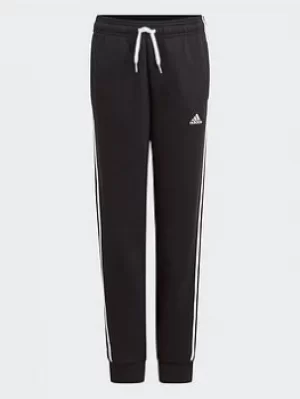 Image of adidas Essentials 3-stripes Joggers, Grey/Black, Size 8-9 Years