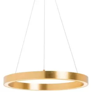 Image of Zumaline Carlo Integrated LED Pendant Ceiling Light, Gold, 4000K, 2500lm