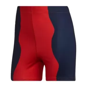 Image of adidas Marimekko Run Icons Bike Shorts Womens - Lush Red
