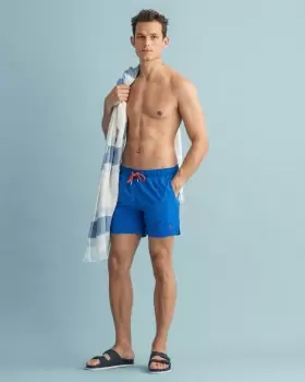 Image of GANT Men Classic Fit Swim Shorts (XL) Blue