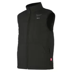 Image of Milwaukee - M12 large Heated Puffer Vest Gilet Black 12V M12HPVBL2 Washable bare