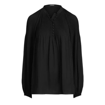 Image of Lauren by Ralph Lauren Versilla Long Sleeve Blouse - Polo Black