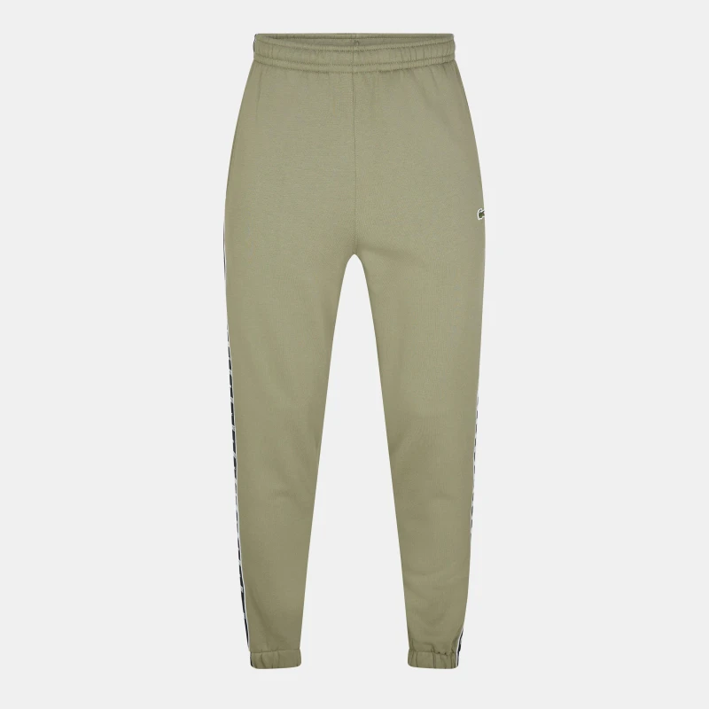 Image of Lacoste Mens Logo Fleece Joggers Khaki male XS