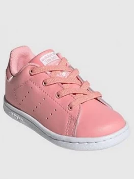 Image of adidas Originals Infant Stan Smith EL I Trainers - Pink, Size 9