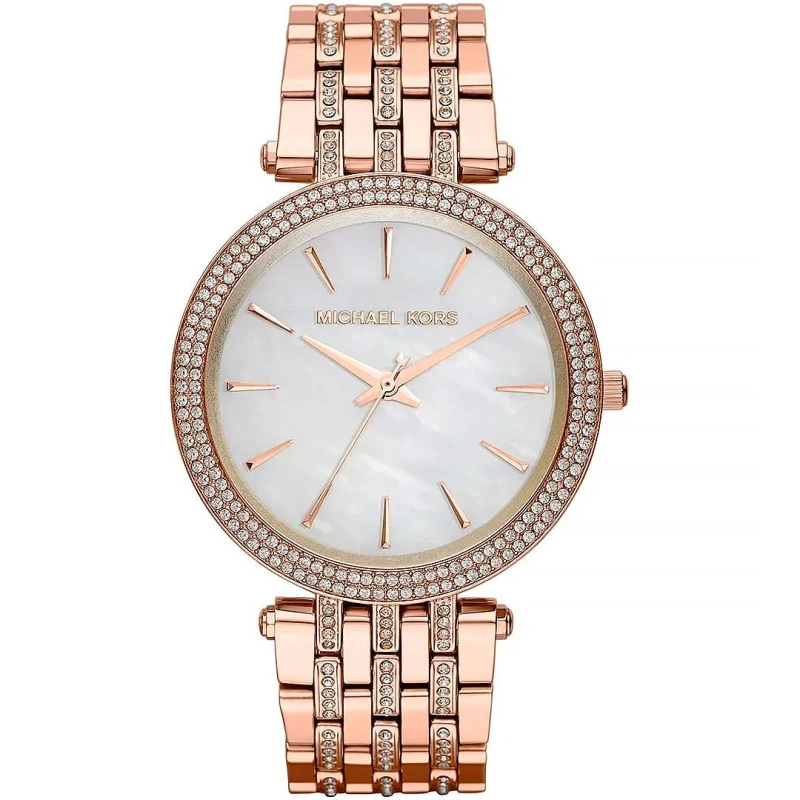Image of Michael Kors Darci Rose Glitz Collection Ladies Bracelet Watch MK3220