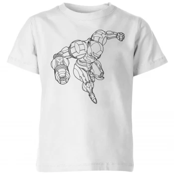 Image of Nintendo Super Metroid Samus Kid's T-Shirt - White - 5-6 Years