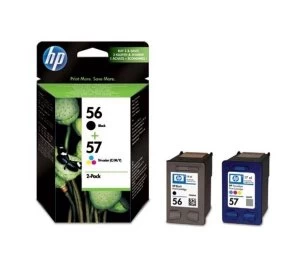 Image of HP 56 Black and 57 Tri Colour Ink Cartridge