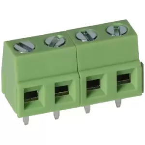 Image of TruConnect 211835 5.0mm 4 Way Low Profile Rising Clamp Terminal Block