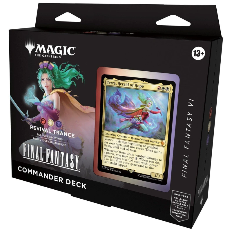Image of Magic the Gathering Magic: The Gathering Universes Beyond Final Fantasy Commander Deck Revival Trance unisex One Size