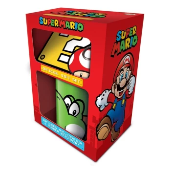 Image of Super Mario - Yoshi Mug, Coaster and Keychain Set
