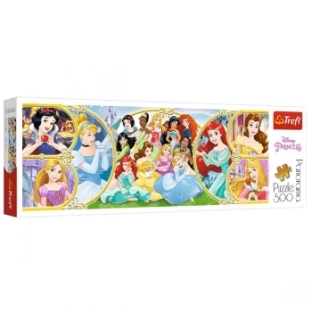 Image of Panorama Disney Princess Jigsaw Puzzle - 500 Pieces