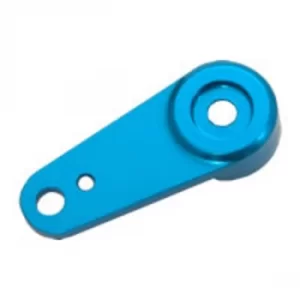 Image of Fastrax Blue Aluminium Short Servo Arm W/Inserts For 23/24/25 Spline
