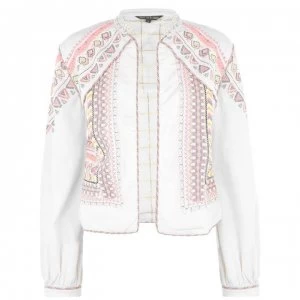 Image of Biba Neon Embroidered Jacket - White
