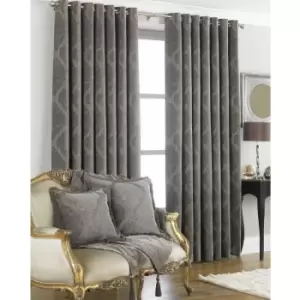 Image of Riva Home Winchester Ringtop Curtains (90x90 (229x229cm)) (Mocha) - Mocha