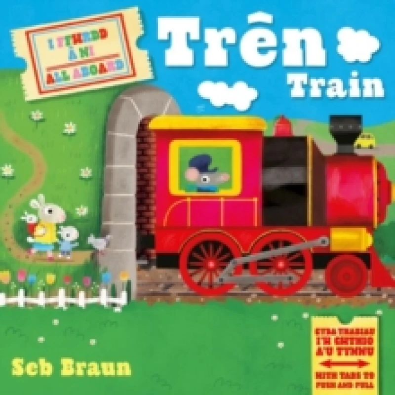 Image of I Ffwrdd a Ni: Tren / All Aboard: Train Board book
