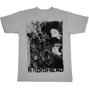 Image of Radiohead - Scribble Unisex Medium T-Shirt - Grey