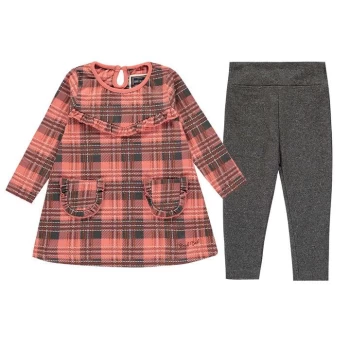 Image of SoulCal Long Sleeve Dress Set Baby Girls - Pink Check