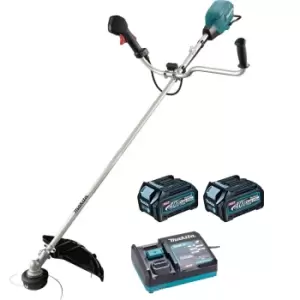 Image of Makita UR006G 40v Max XGT Cordless Brushless Brush Cutter 430mm 2 x 2.5ah Li-ion Charger