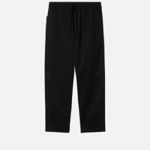 Image of Carhartt Mens Lawton Trousers - Black Garment Dyed - M