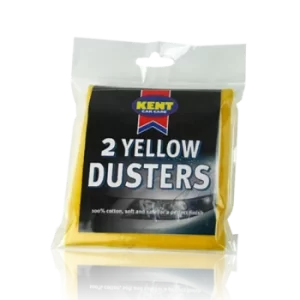 Image of Kent Car Care 2 Yellow Dusters (Pack Of 6)