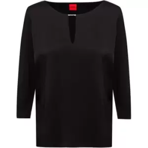 Image of Hugo Difenna Blouse - Black