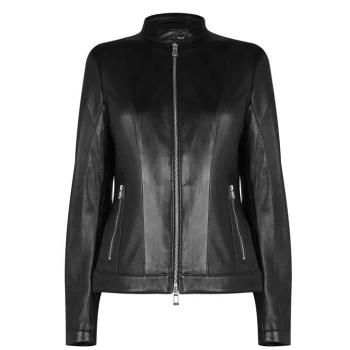 Image of Hugo Lusea Leather Jacket Ladies - Black