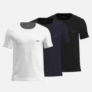 Image of BOSS Bodywear Three-Pack Logo Cotton T-Shirts - M