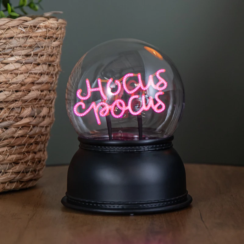 Image of 14cm Battery Operated Light up Hocus Pocus Halloween Globe with LEDs