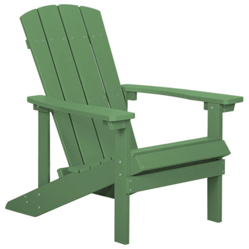 Image of Beliani Retro Garden Chair Adirondack Green