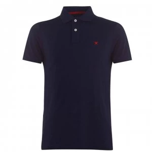 Image of Hackett Logo Polo Shirt - Navy595